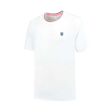 K-Swiss Hypercourt Mesh Crew T-Shirt White