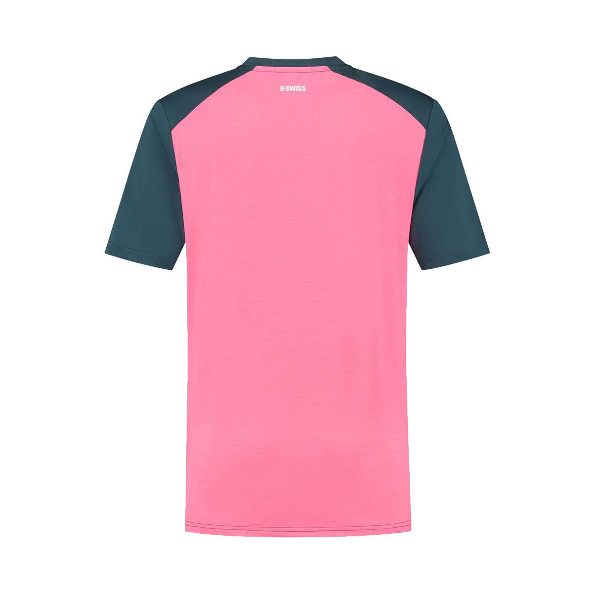 K-Swiss Hypercourt Mix Melange Crew T-Shirt Petrol Blue / Pink – 2