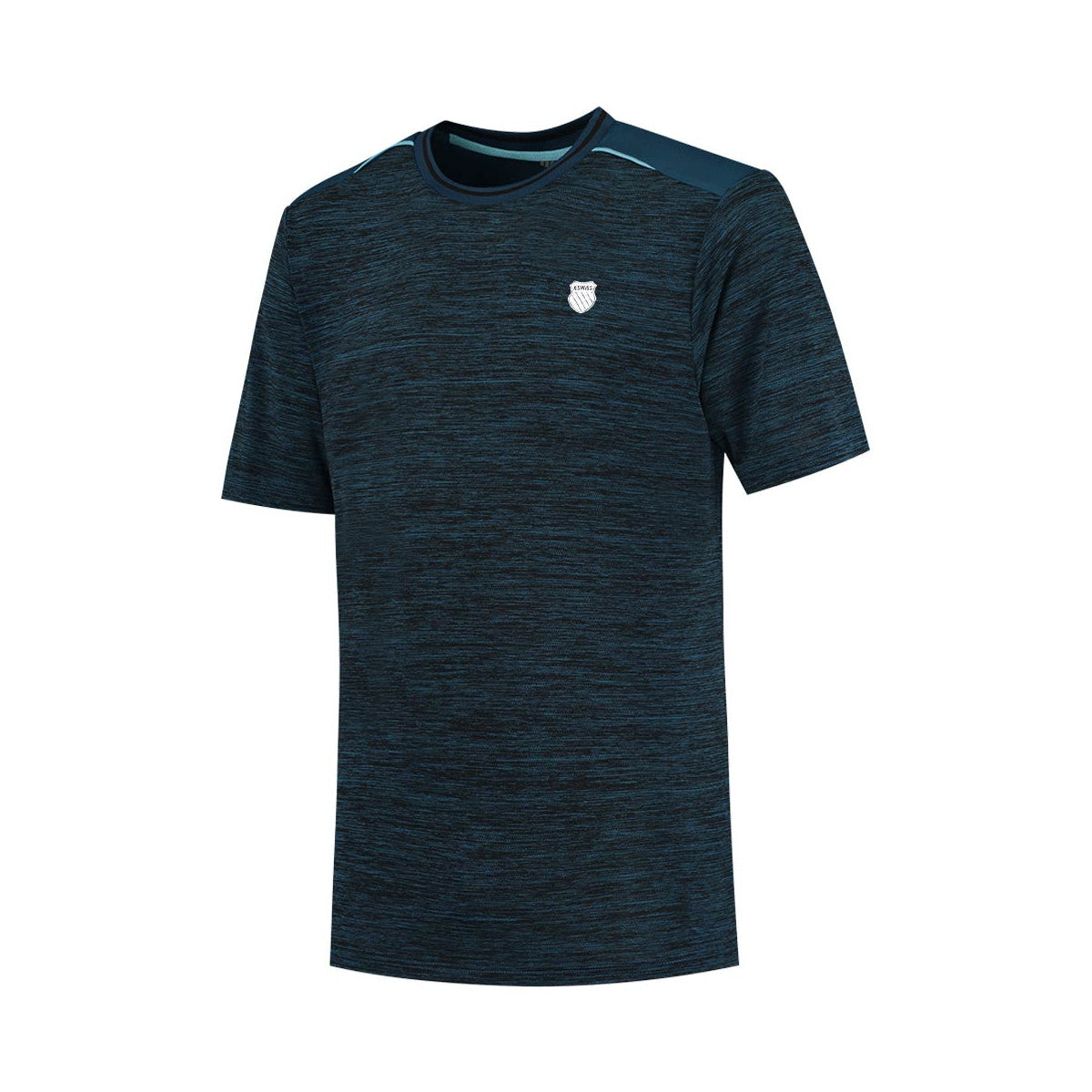 K-Swiss Hypercourt Tee Melange Blue Opal T-shirt – 2