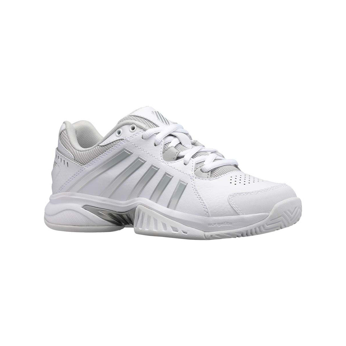 K-Swiss Receiver V Woman White / Gray Shoes – 2