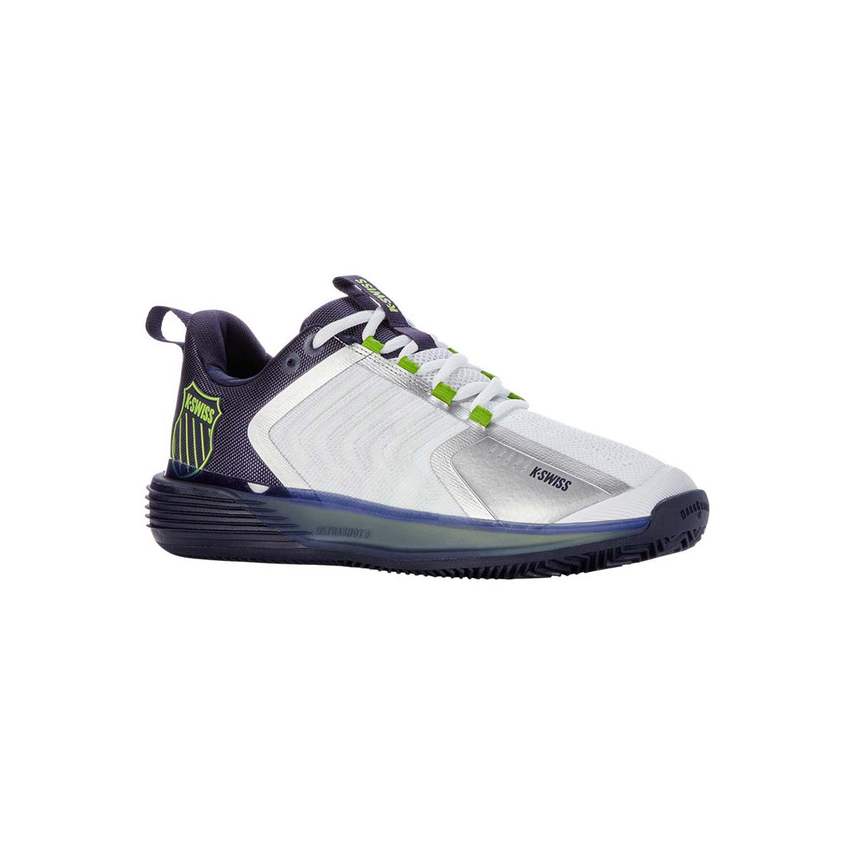 K-Swiss Ultrashot 3 HB White / Blue Grey Shoes – 4