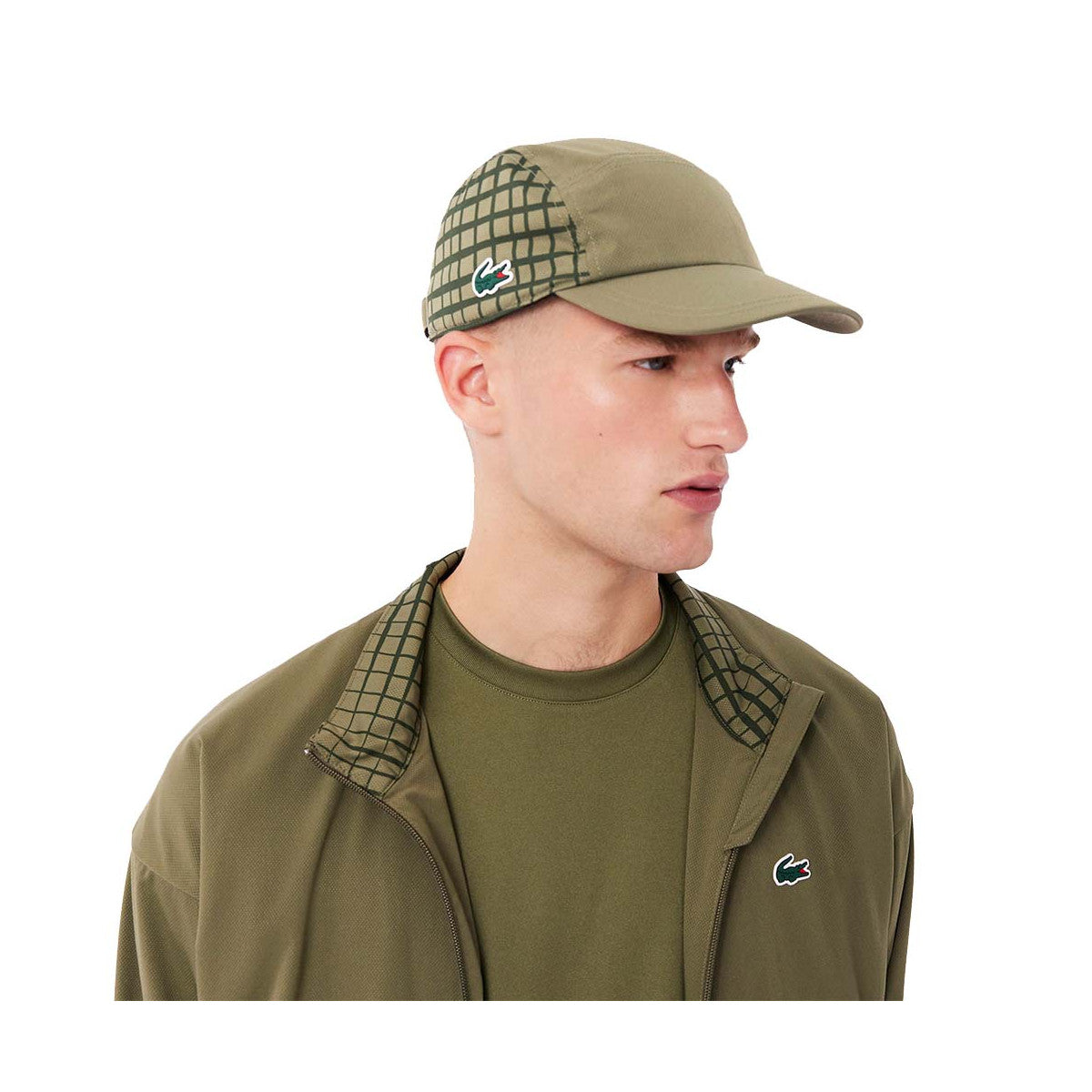 Lacoste Graphic cap khaki green – 4