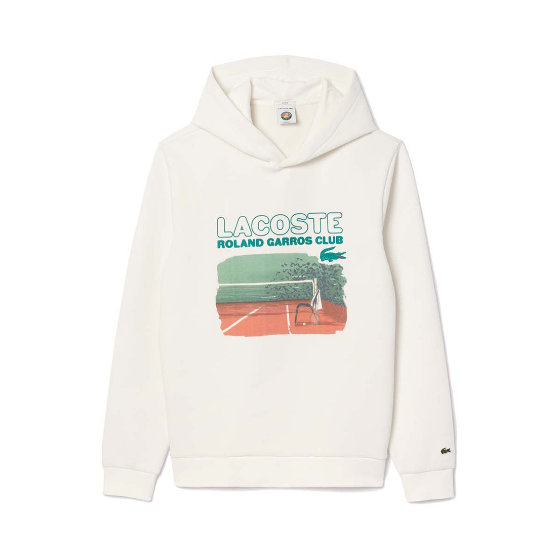 Lacoste Roland Garros Club White Hoodie
