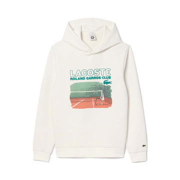 Lacoste Roland Garros Club White Hoodie