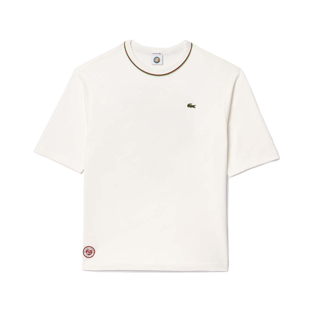 Lacoste Roland Garros Cotton T-Shirt White