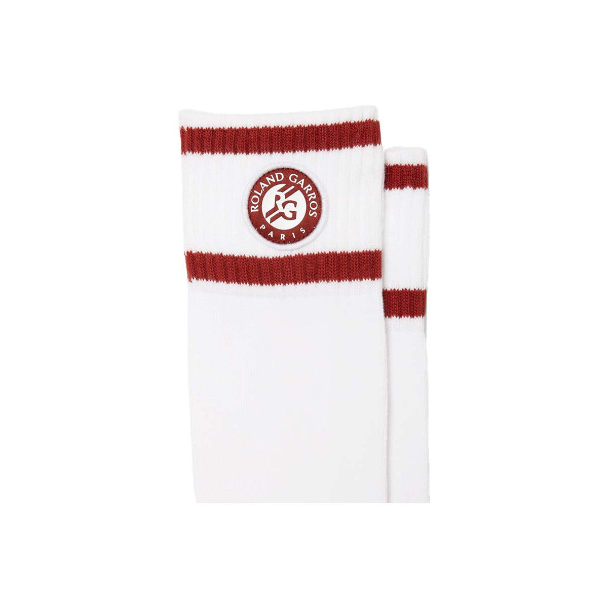 Lacoste Roland Garros White / Brown Socks – 2