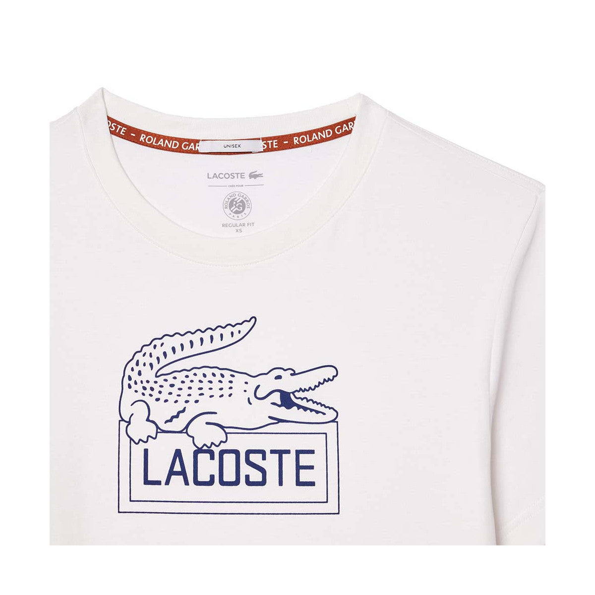 Lacoste Sport Roland Garros Unisex White T-Shirt – 4