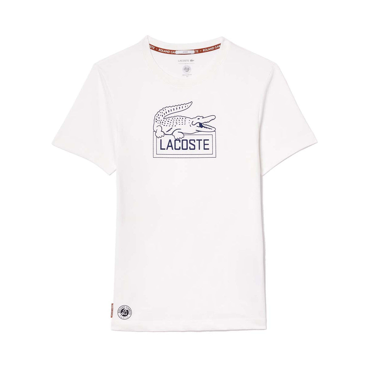 Lacoste Sport Roland Garros Unisex White T-Shirt