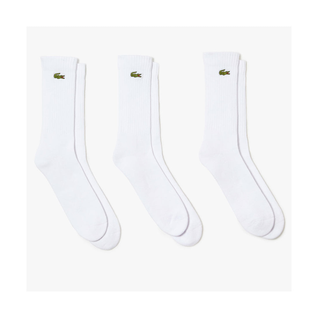 Lacoste Sport White Socks x 3
