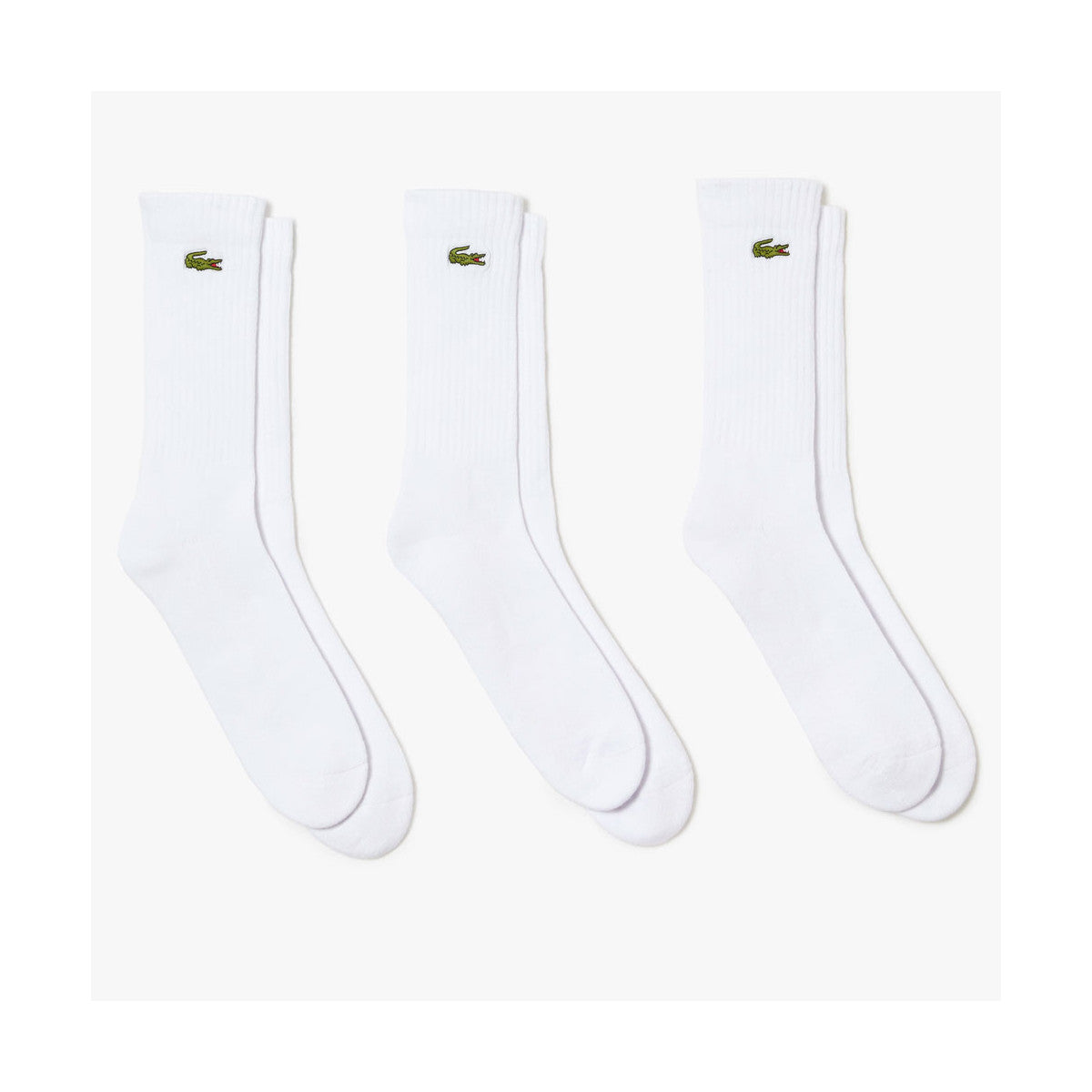 Lacoste Sport White Socks x 3