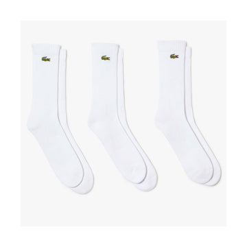 Lacoste Sport White Socks x 3