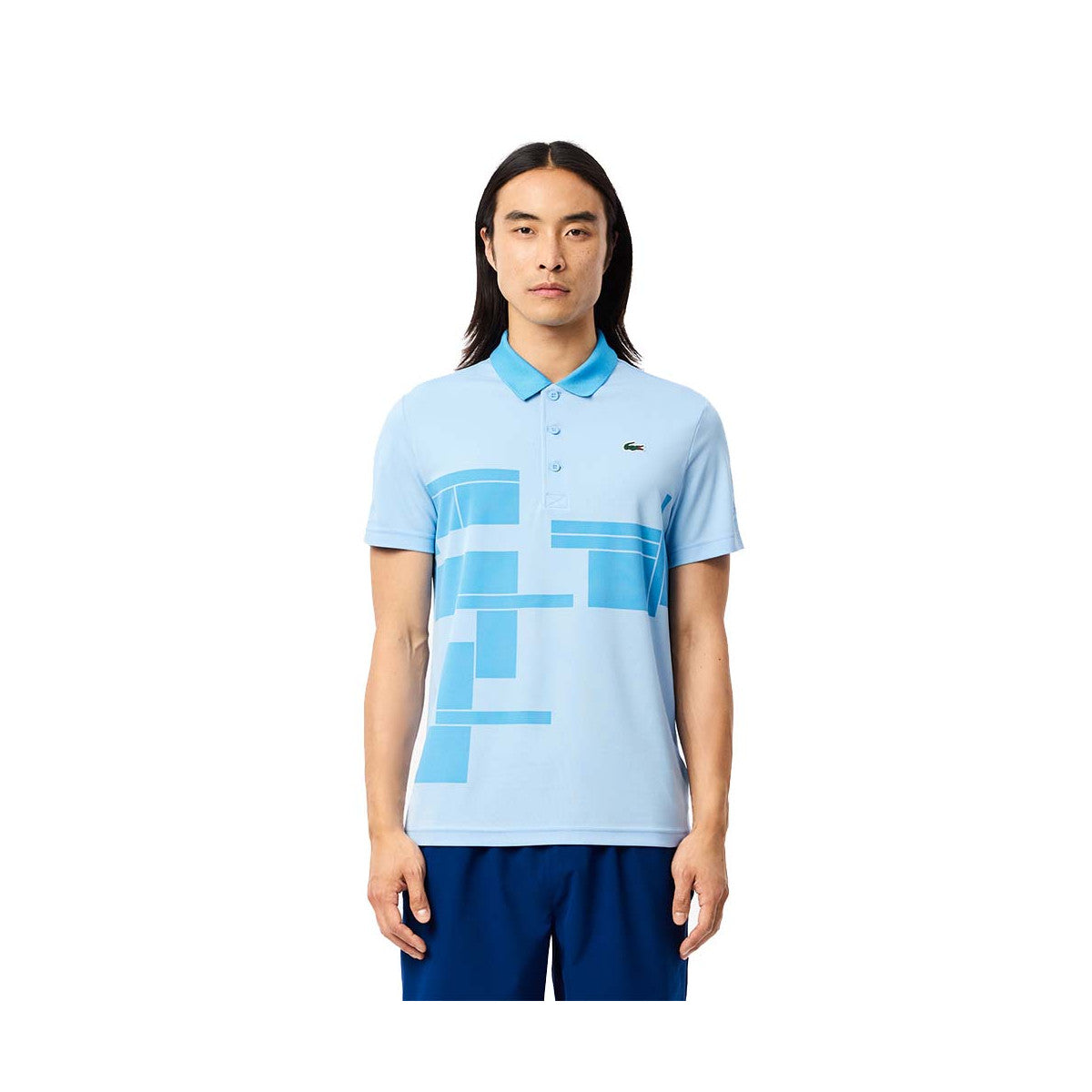 Lacoste Tennis Novak Djokovic Fan Light Blue Polo – 3