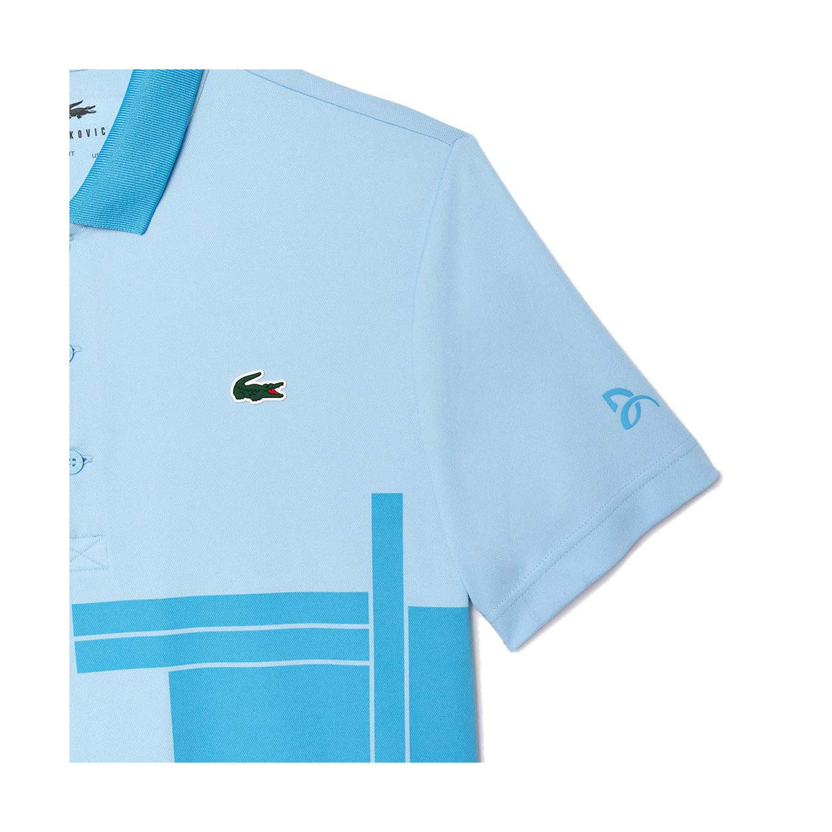 Lacoste Tennis Novak Djokovic Fan Light Blue Polo – 5