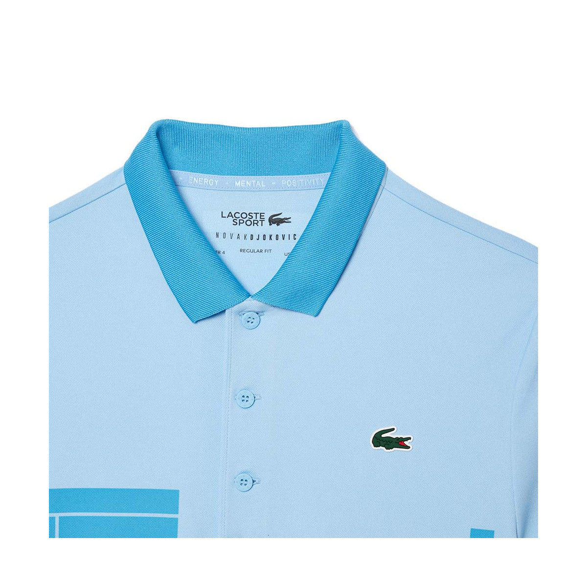 Lacoste Tennis Novak Djokovic Fan Light Blue Polo – 6
