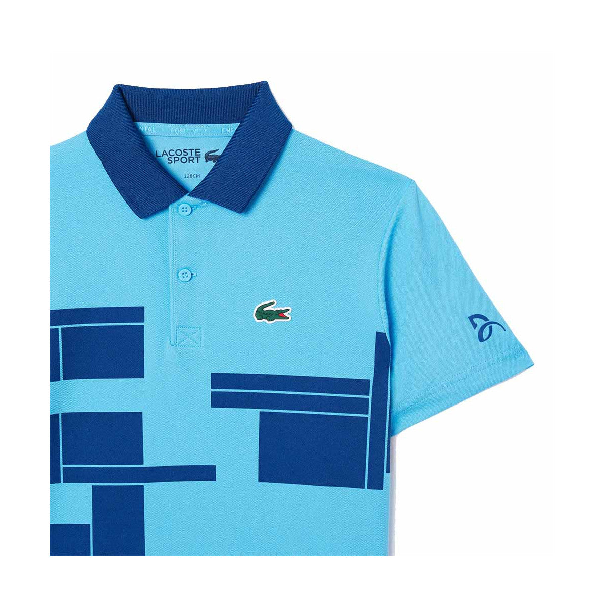 Lacoste Tennis Novak Djokovic Junior Blue polo – 3
