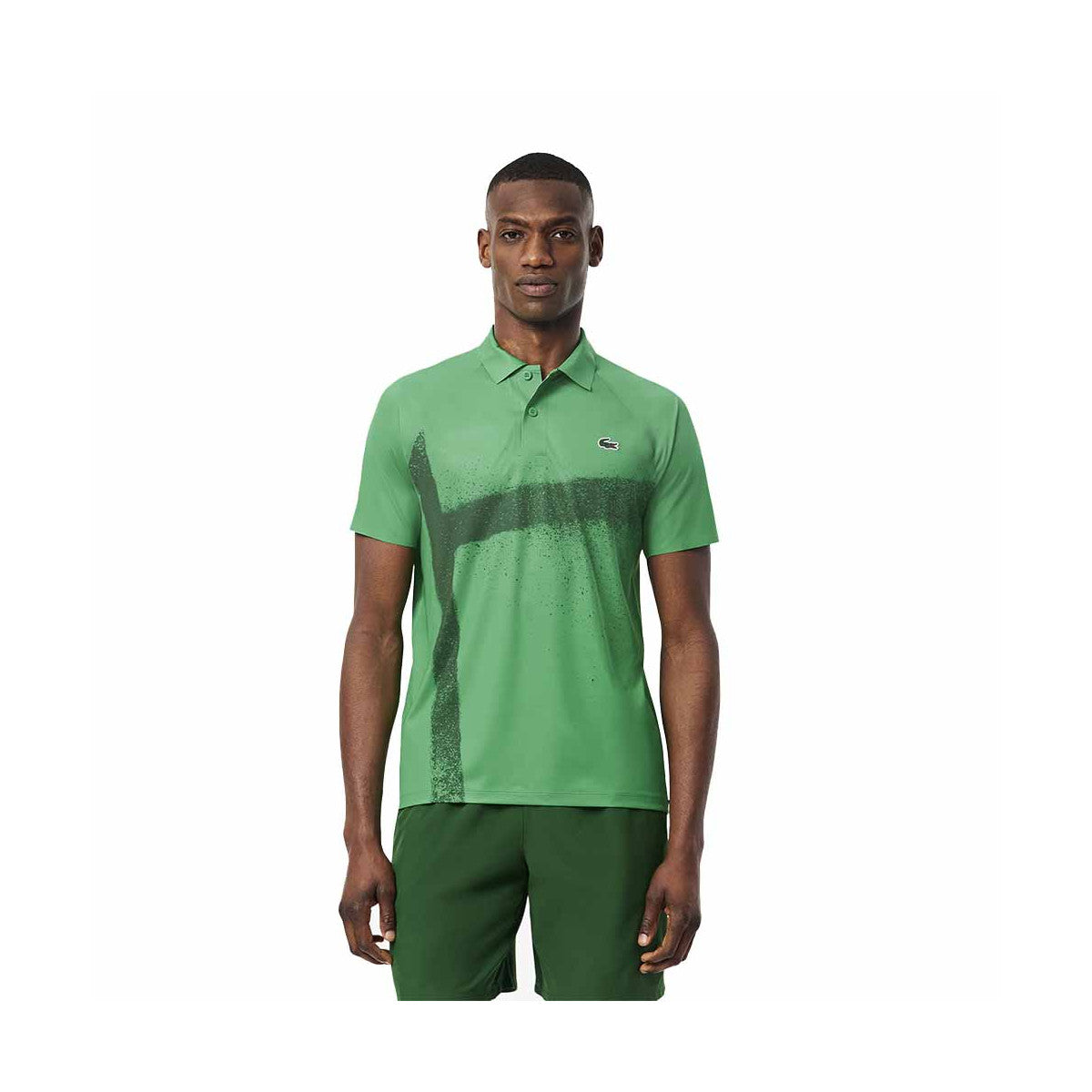 Lacoste Tennis Novak Djokovic Player Green / White Polo – 3