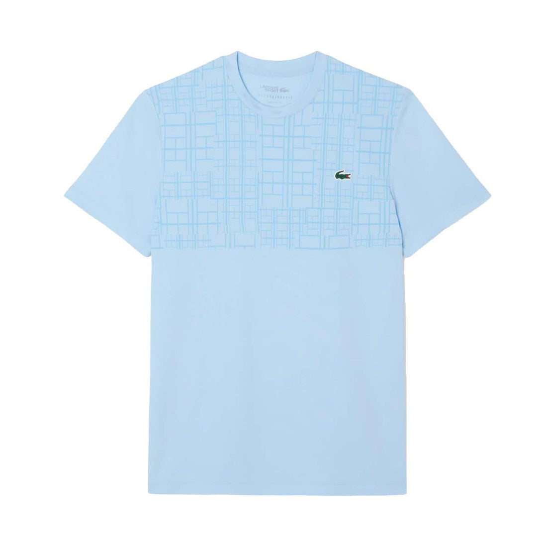 Lacoste Tennis Novak Djokovic Ultra Dry Printed Light blue T-shirt