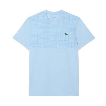 Lacoste Tennis Novak Djokovic Ultra Dry Printed Light blue T-shirt