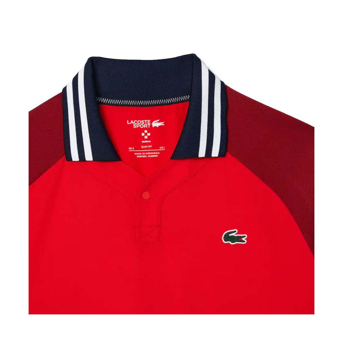 Lacoste Tennis x Daniil Medvedev Red / Burgundy polo – 3