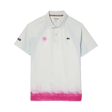 Lacoste Tennis x Daniil Medvedev Roland Garros White / Pink polo