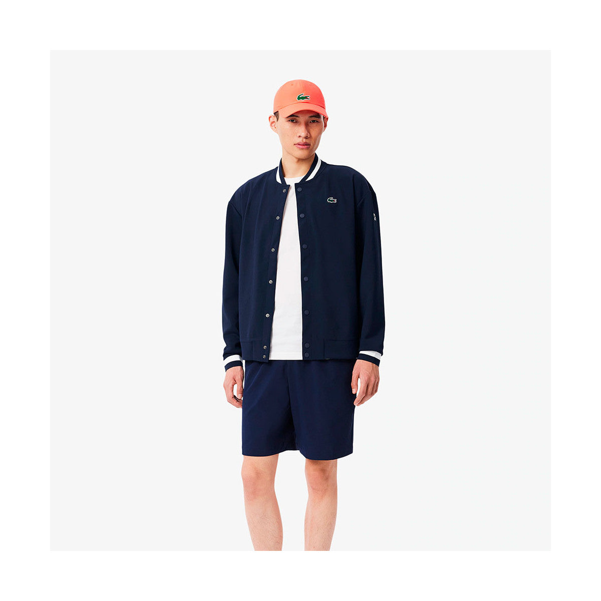Lacoste Tennis x Novak Djokovic Navy Blue / White Jacket – 6
