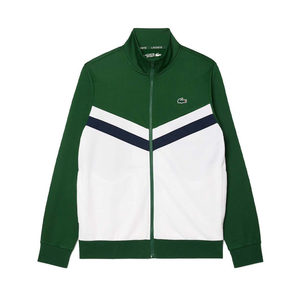 Lacoste Tennis Zipped Jacket Green/White