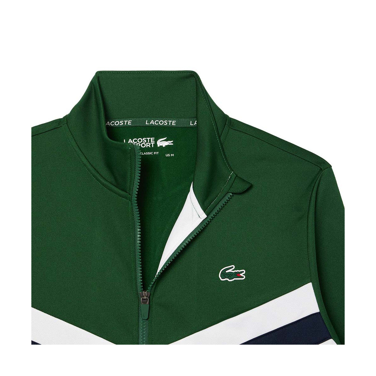 Lacoste Tennis Zipped Jacket Green/White – 2