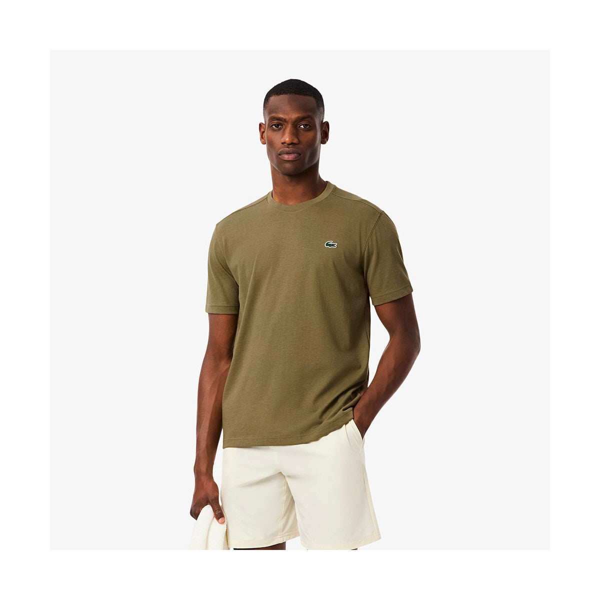 Lacoste Ultra Dry Cotton T-shirt Olive Green – 4