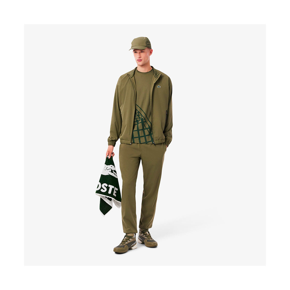 Lacoste Ultra Dry Printed Khaki T-shirt – 6