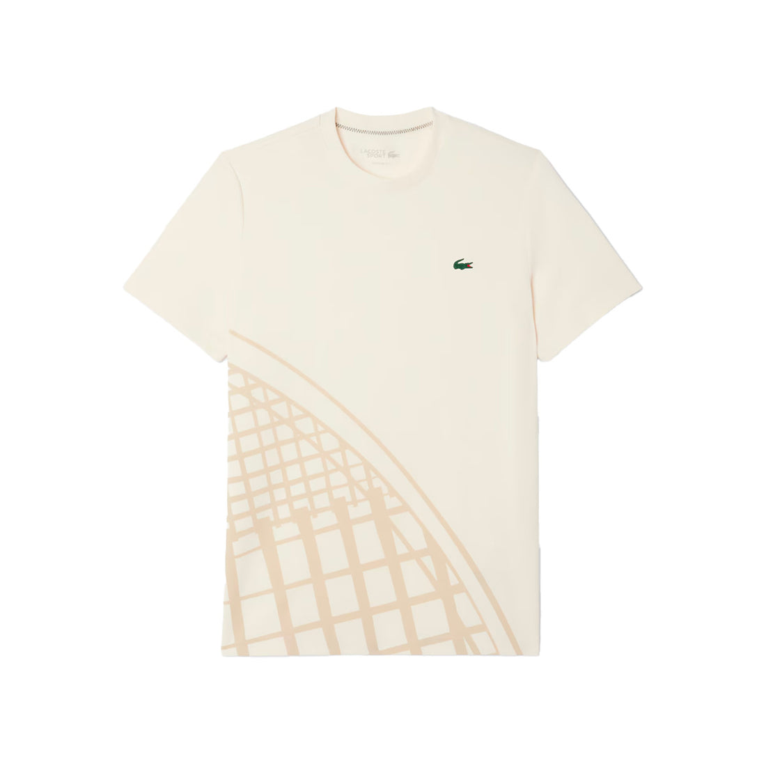 Lacoste Ultra Dry Printed White Ecru T-shirt