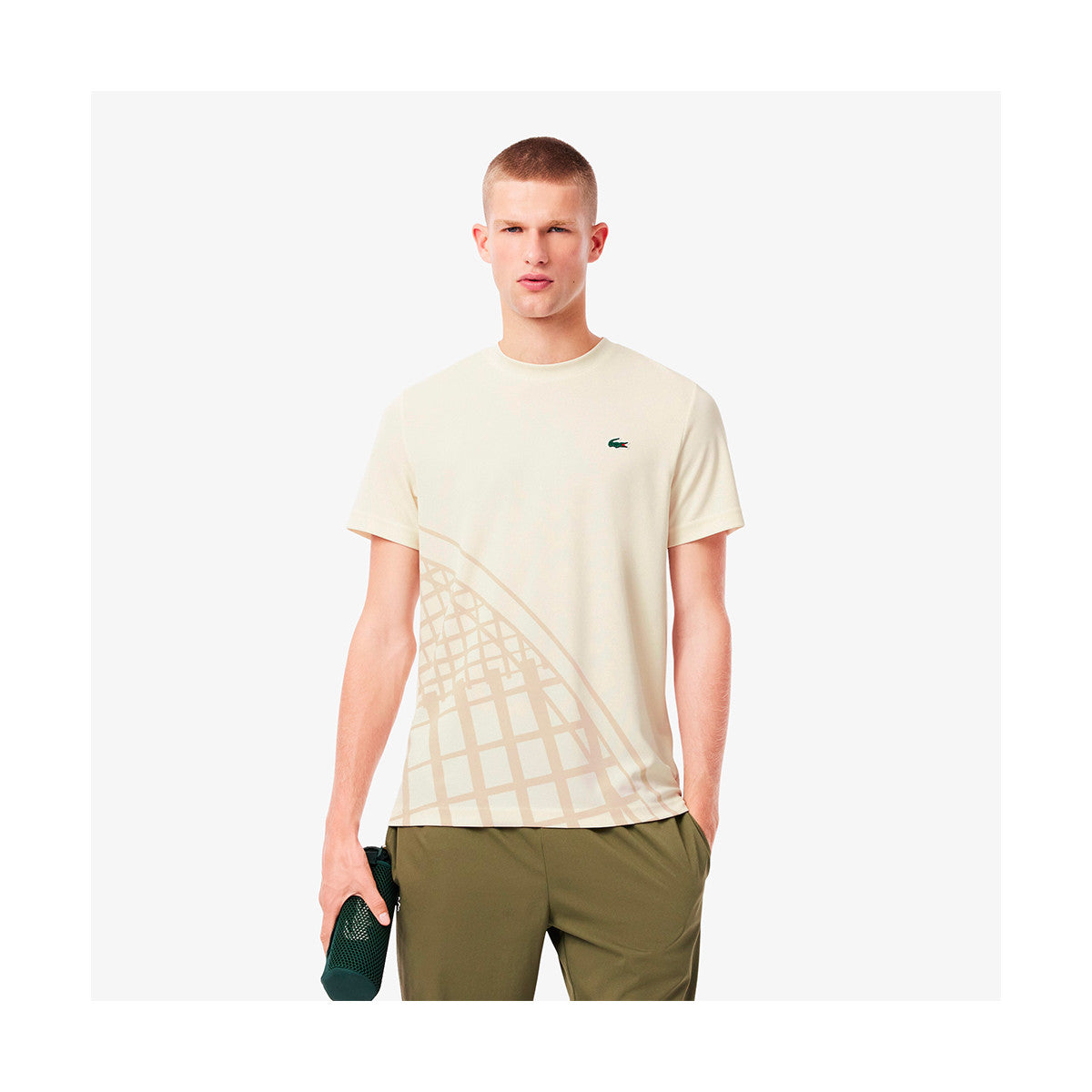 Lacoste Ultra Dry Printed White Ecru T-shirt – 5
