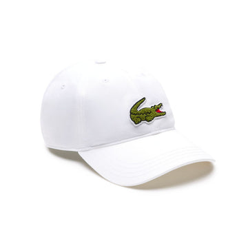 Lacoste White Cotton Twill Cap