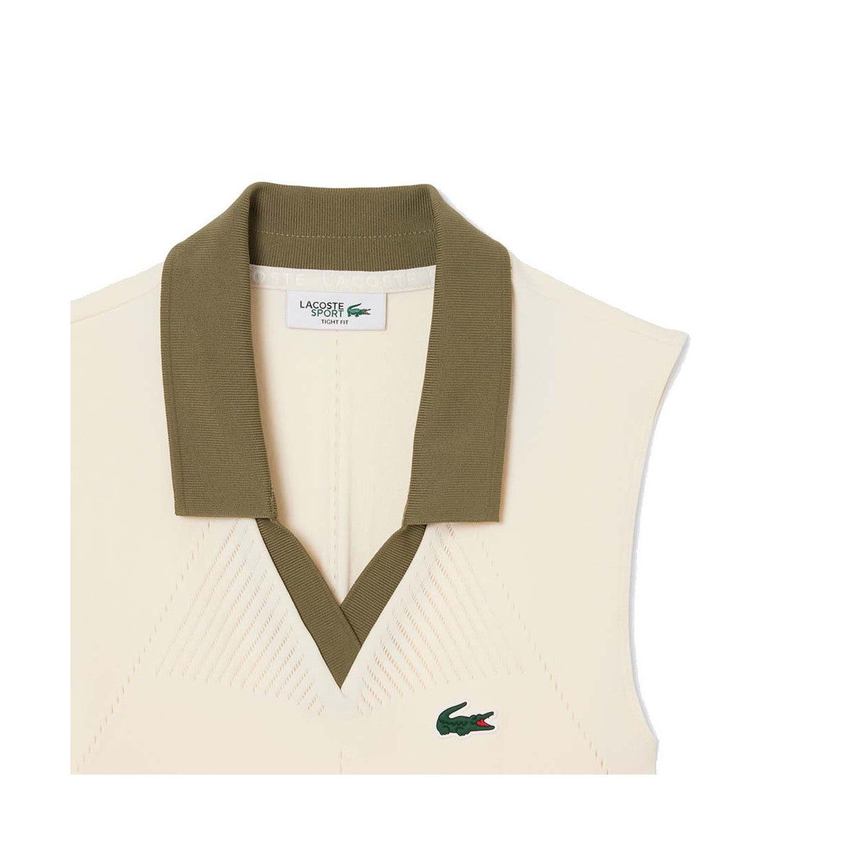 Lacoste Women's Sleeveless Beige Polo – 2