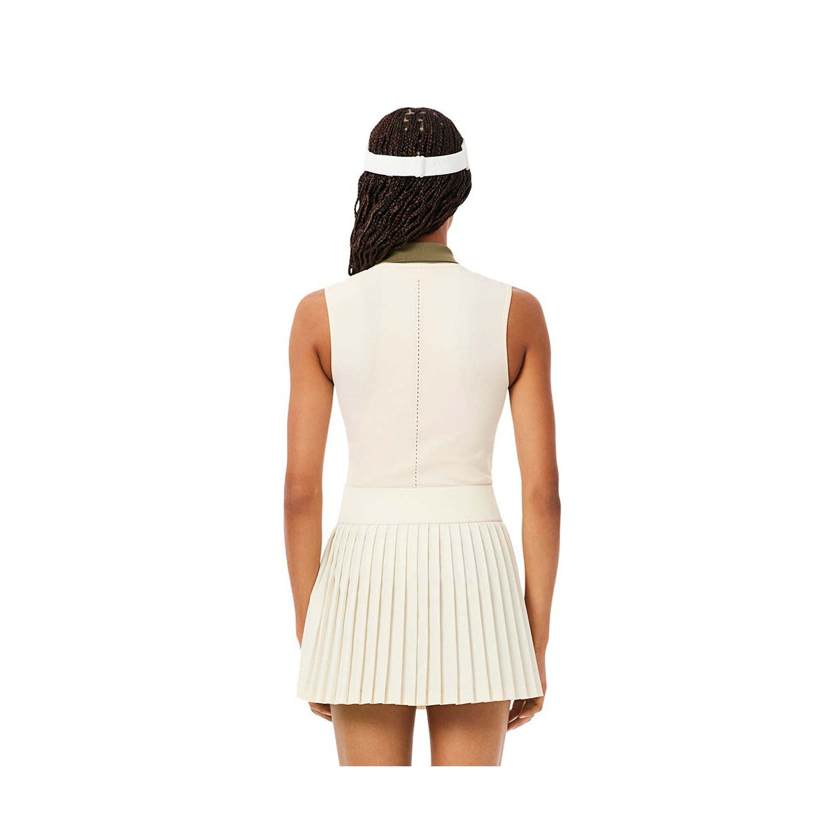 Lacoste Women's Sleeveless Beige Polo – 5