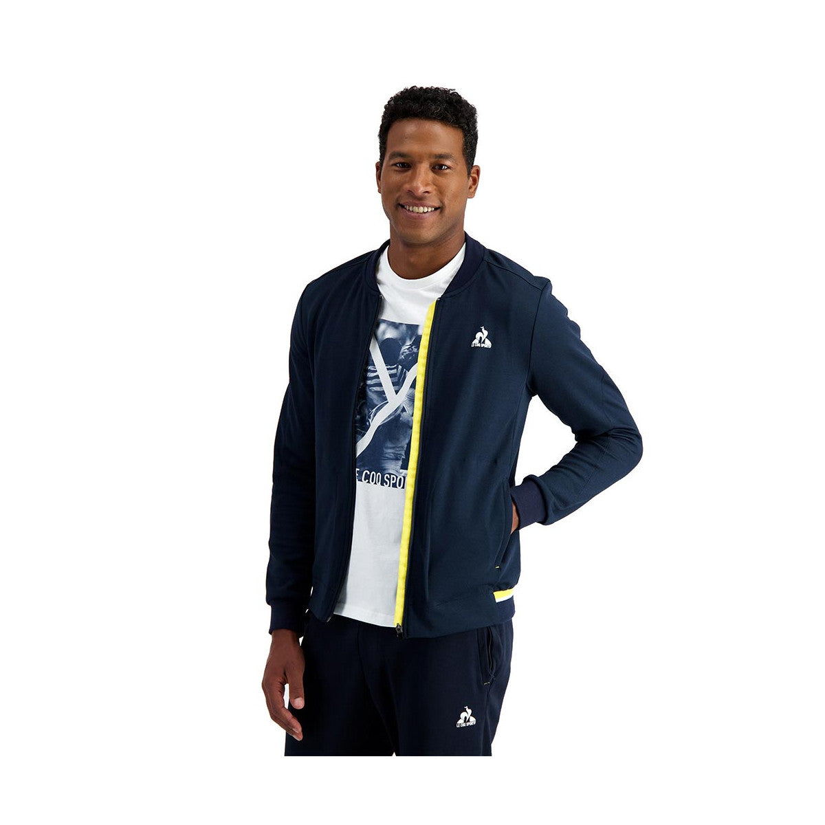 Le Coq Sportif Terre Battue 83 zipped jacket Navy blue – 4