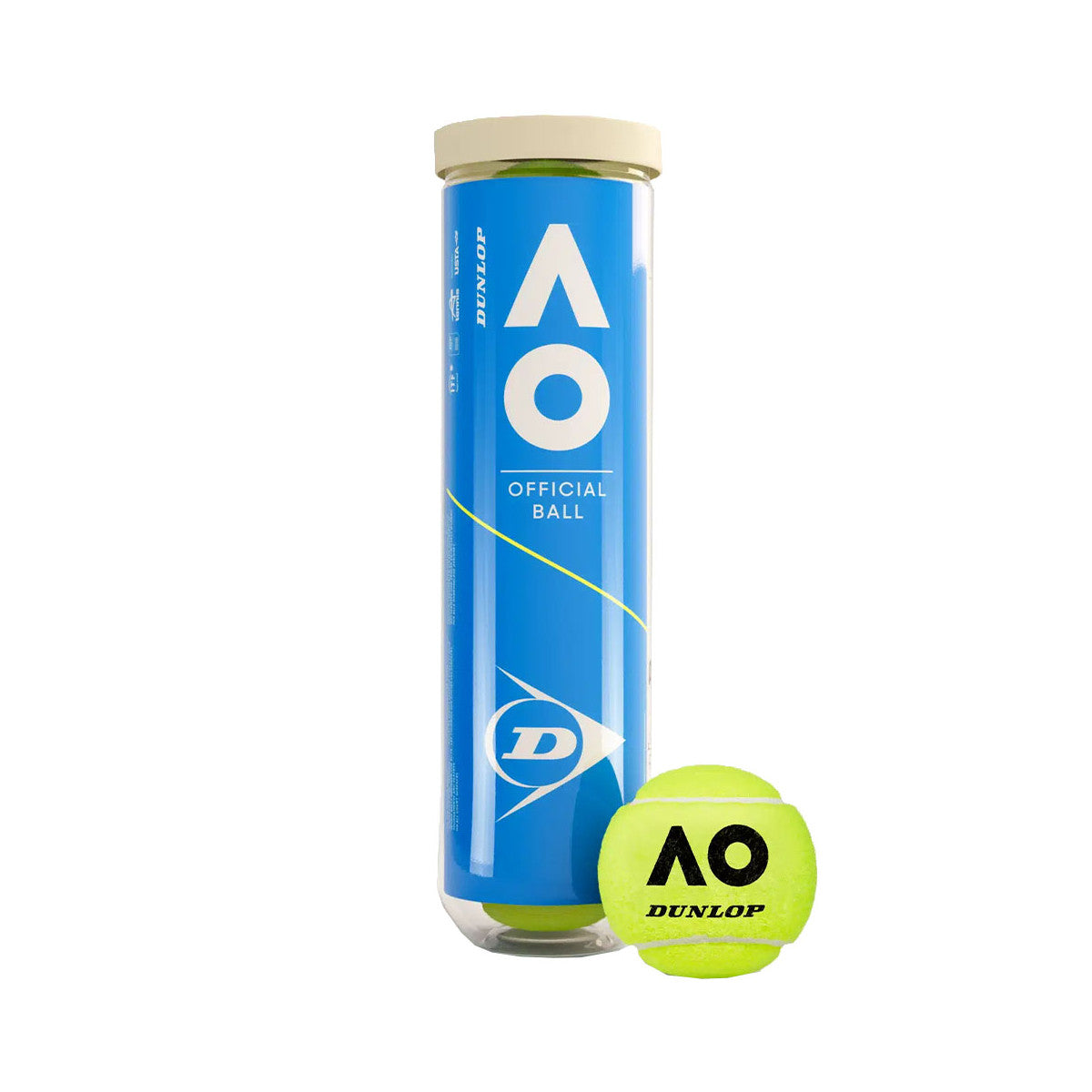 Lot of 2 tubes of 4 Dunlop Australian Open Balls – 4