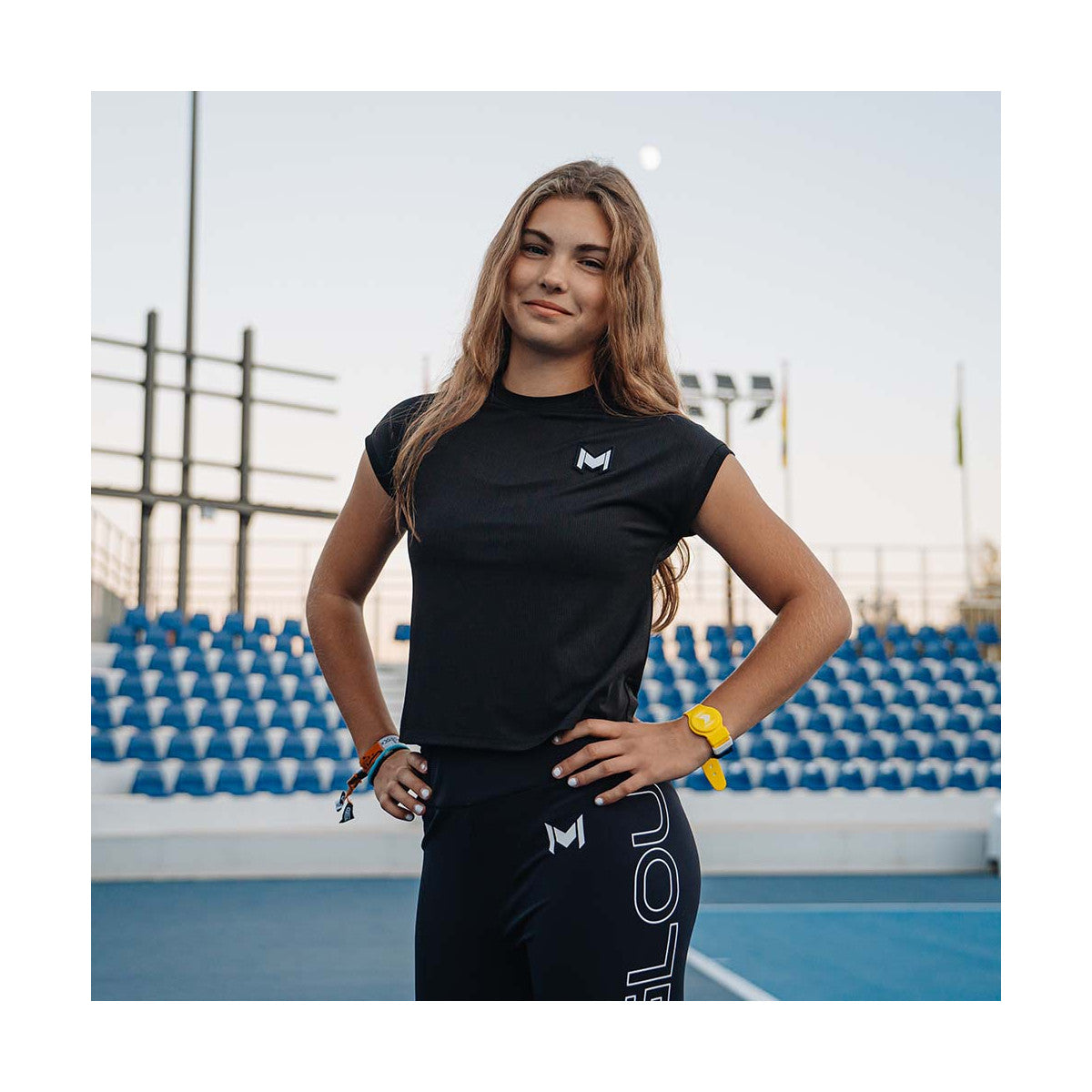Mouratoglou Match Girl T-shirt Black – 4