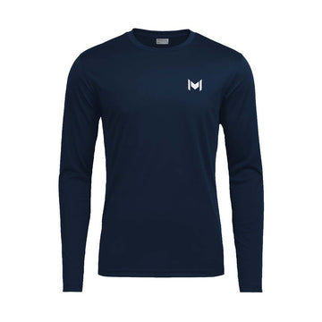 Mouratoglou Navy Blue Long Sleeve T-Shirt