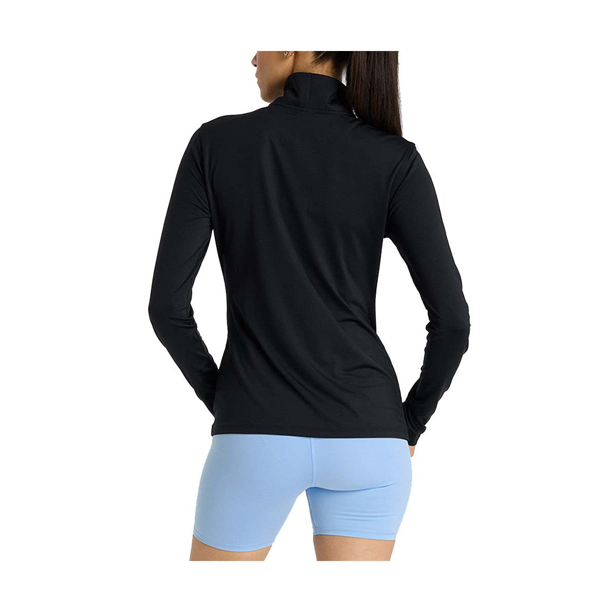 New Balance Women's Quarter Zip Long Sleeve T-Shirt Black – 3