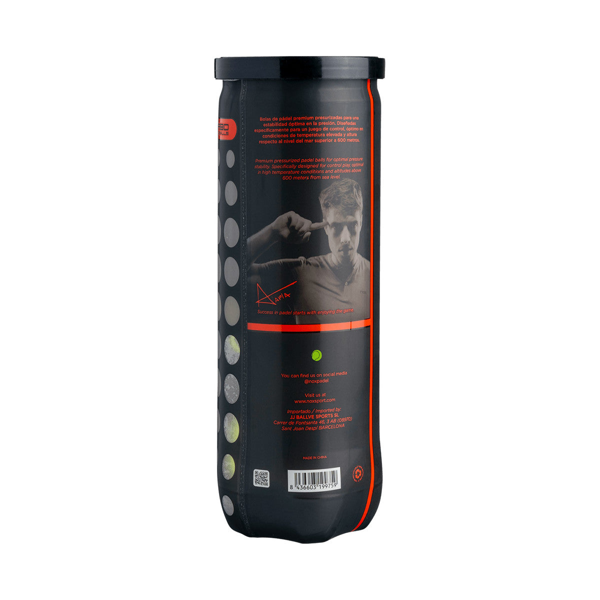 Nox Nerbo Padel Balls - 3 Ball Tube – 2