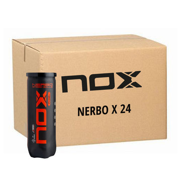 Nox Nerbo Padel Balls - Carton of 24 Tubes (3 Balls Each)