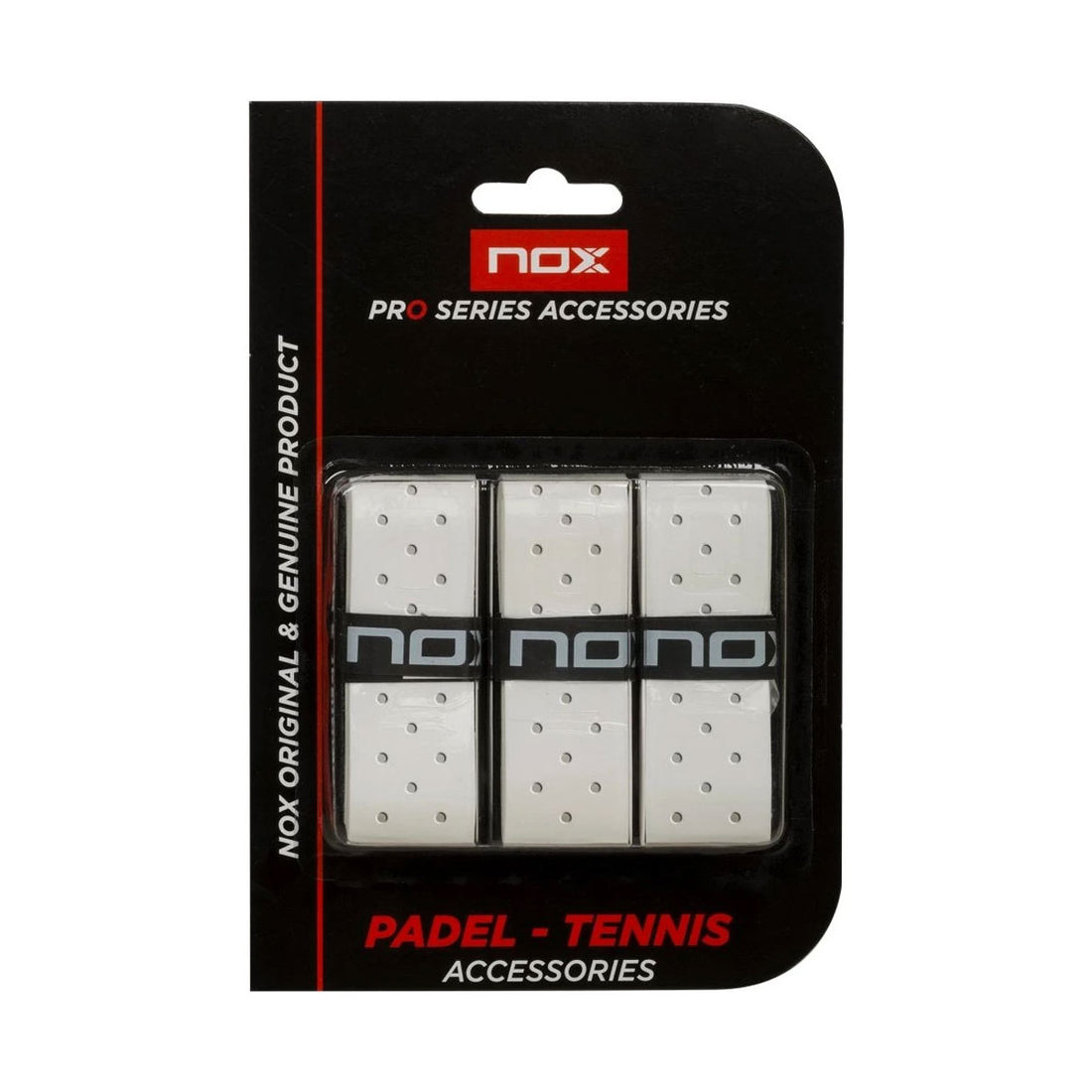 Nox Pro Perforated White x 3 overgrips