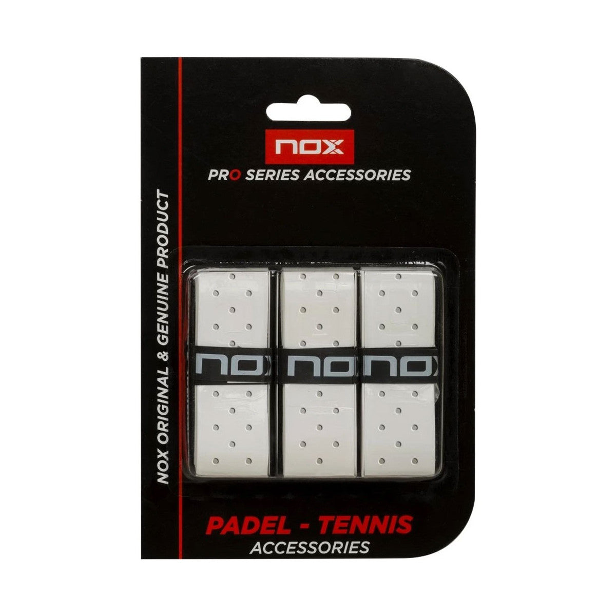 Nox Pro Perforated White x 3 overgrips