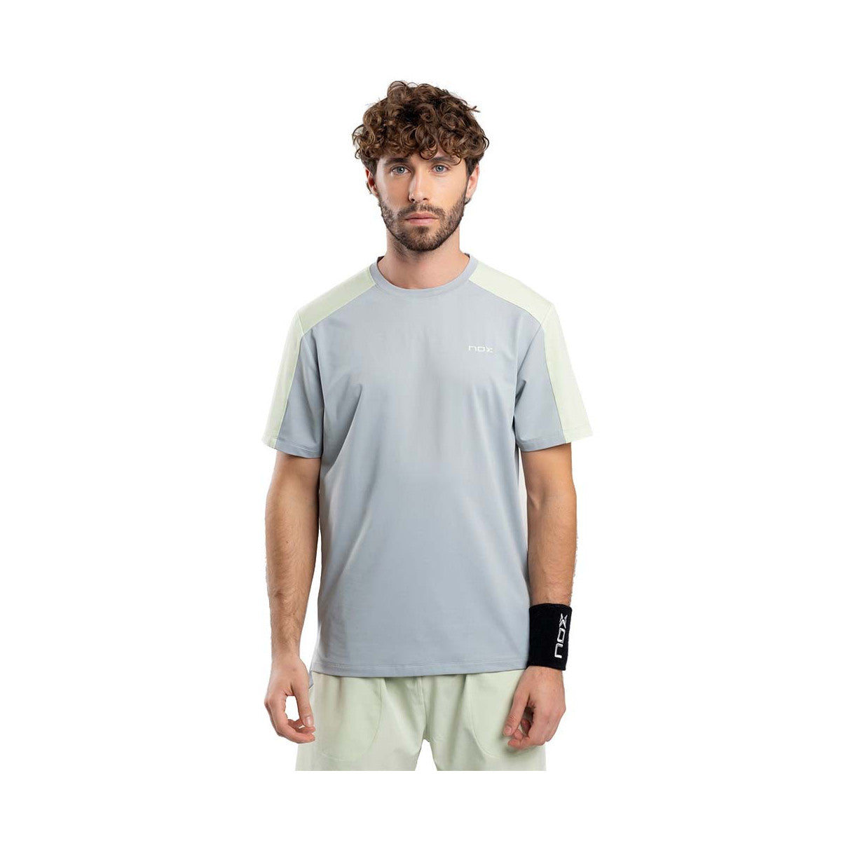 Nox Pro T-shirt Light Grey / Green – 4
