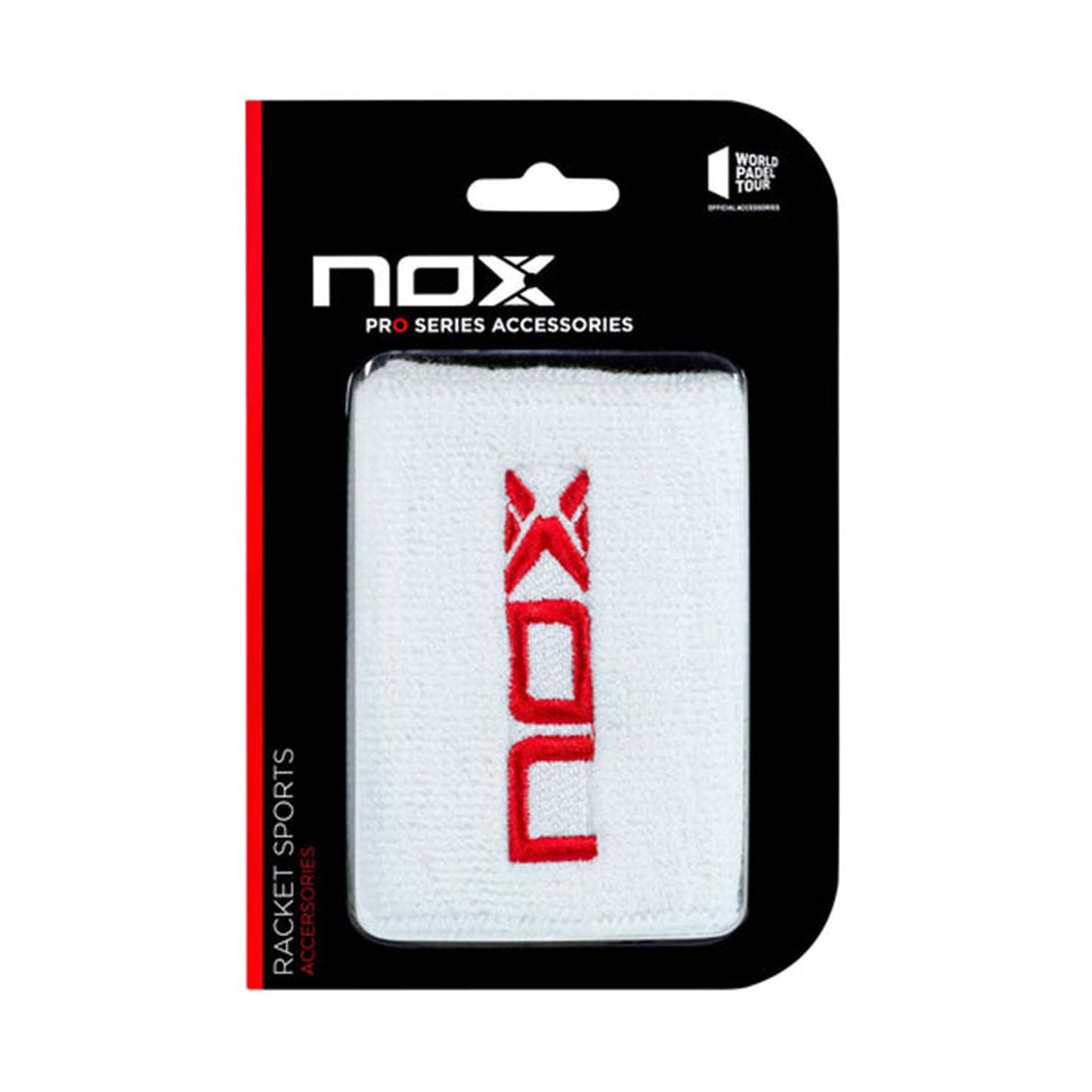 Nox White / Red Wristbands