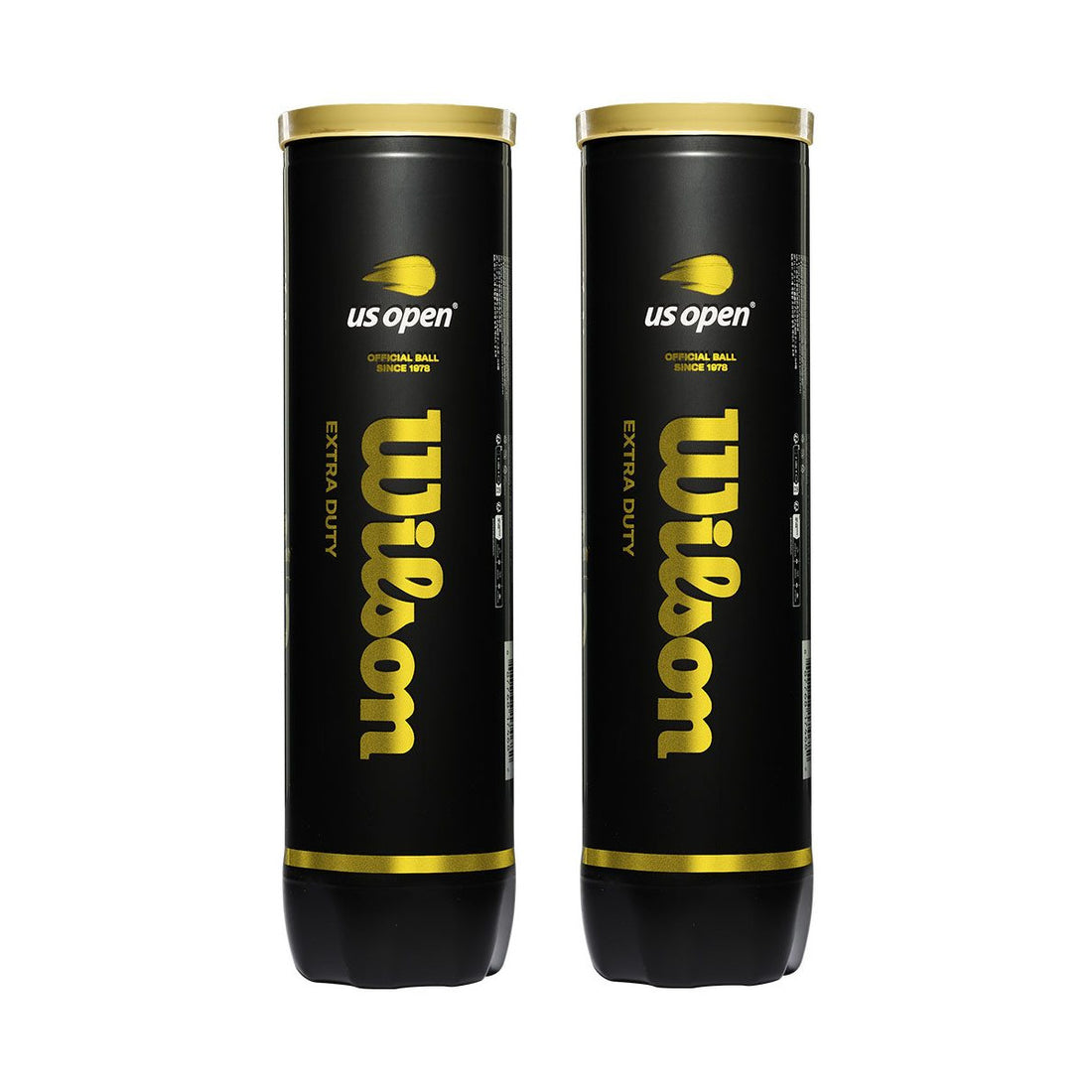 Set of 2 Wilson US Open 4 Balls Cans