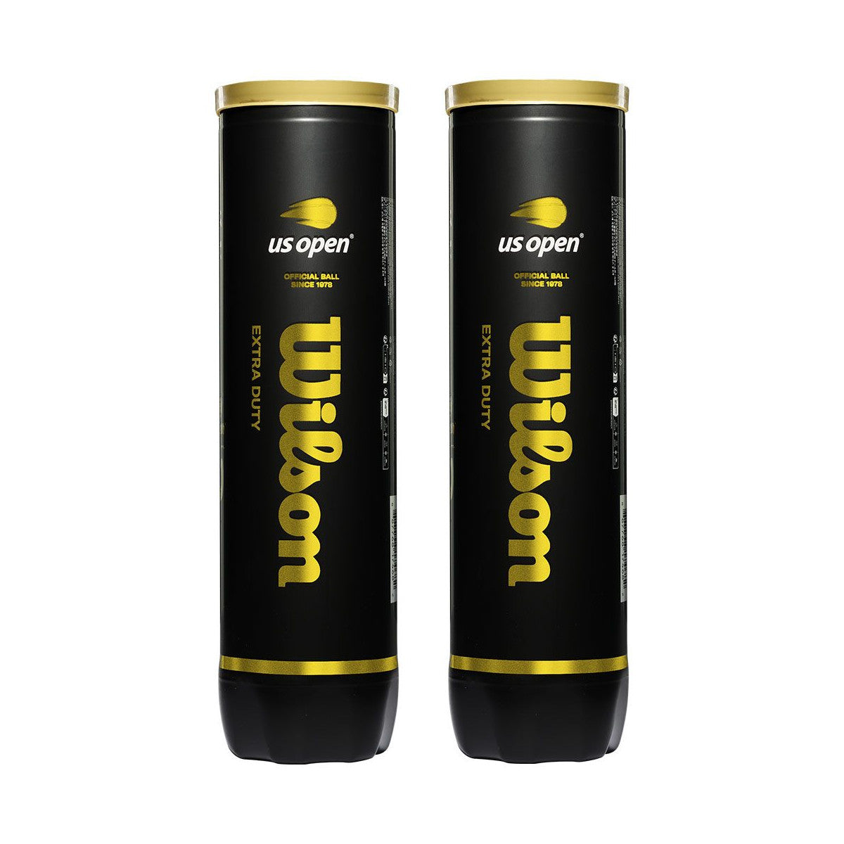 Set of 2 Wilson US Open 4 Balls Cans