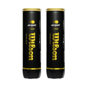 Set of 2 Wilson US Open 4 Balls Cans