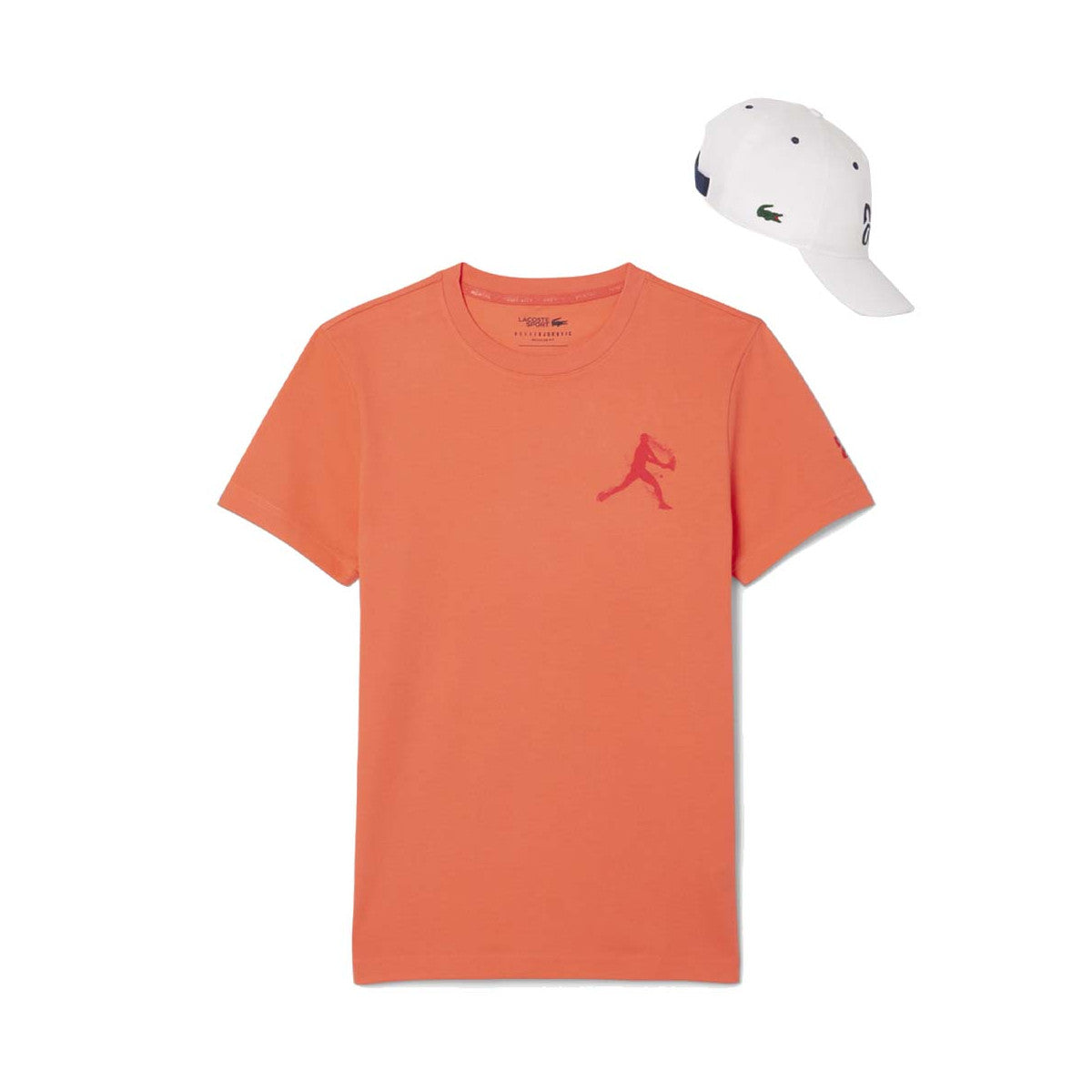 Pack T-Shirt + Cap Lacoste Tennis x Novak Djokovic Red