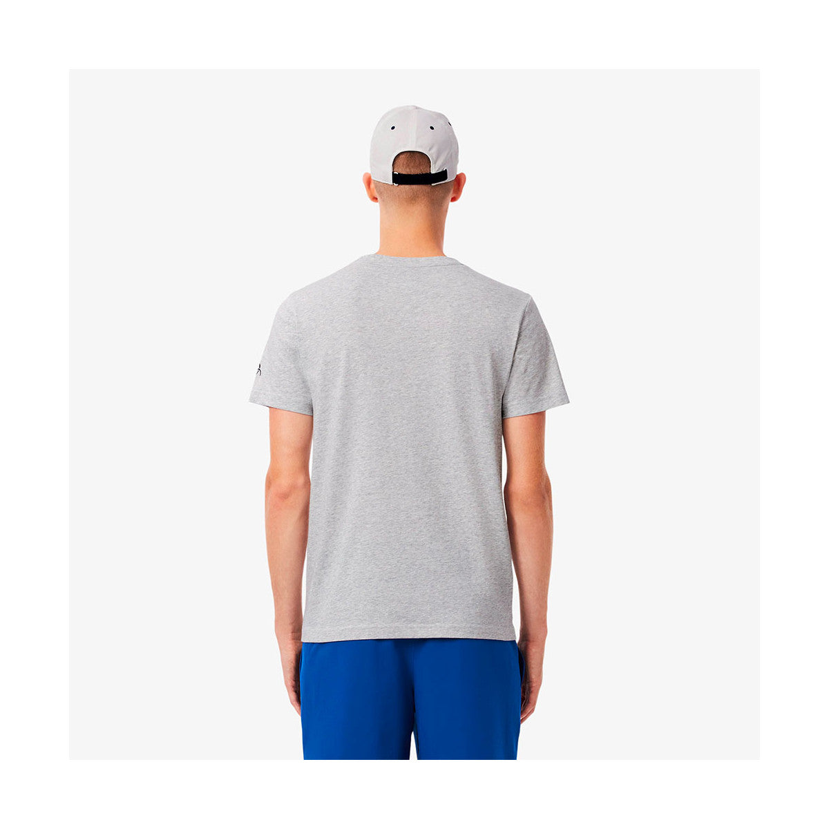 Pack T-Shirt + Lacoste Tennis Cap x Novak Djokovic Gray Melange / White – 7